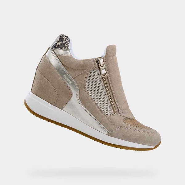 Geox Respira Light Taupe Womens Sneakers SS20.5TL179